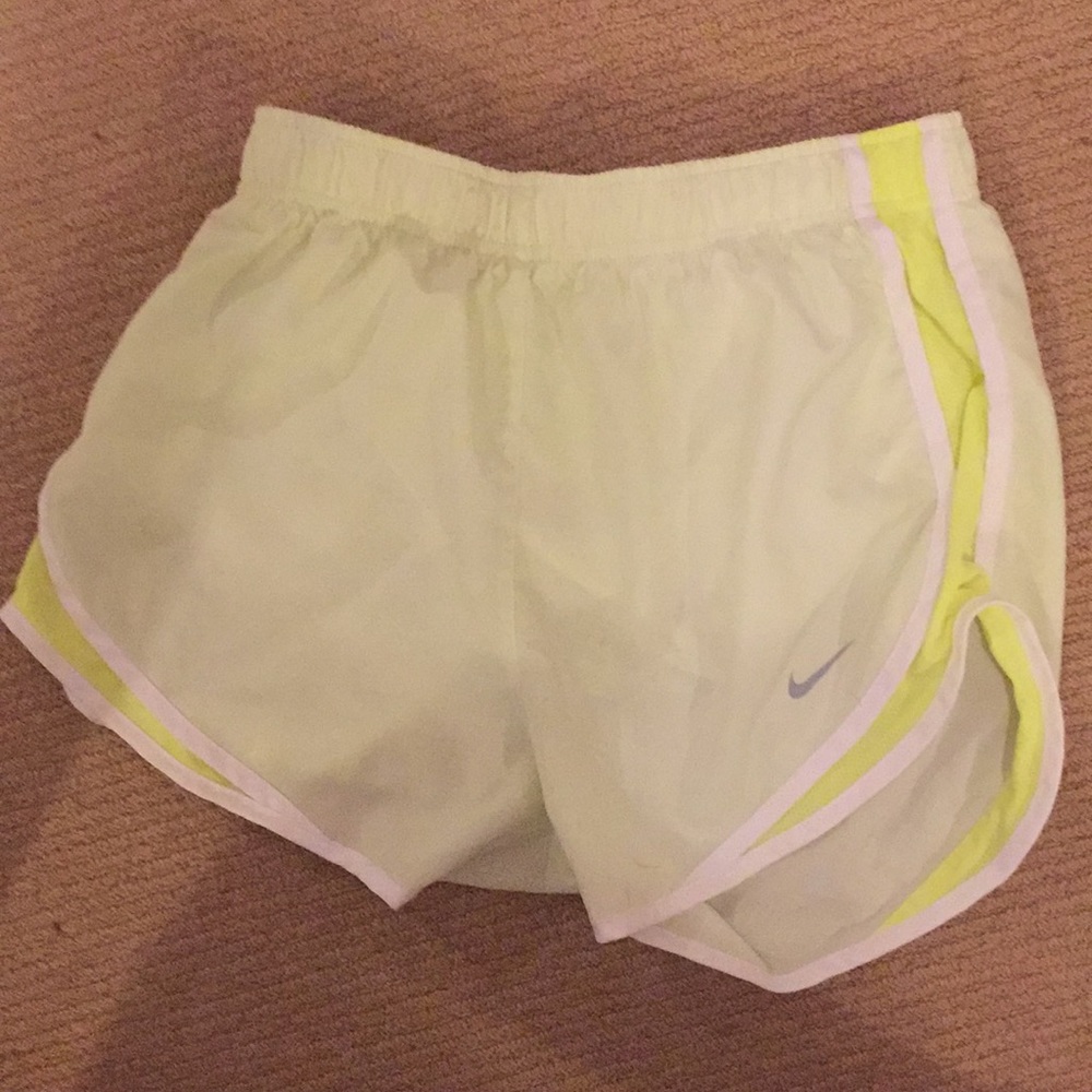 Yellow Nike shorts